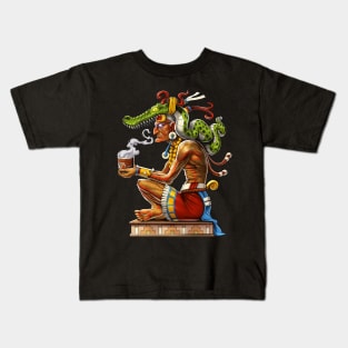 Mayan God Itzamna Kids T-Shirt